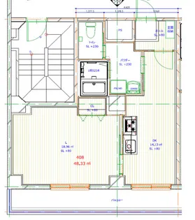 VELUTINA 馬車道【4階】の間取り