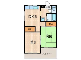 霞ヶ丘ビレッジ88【2階】の間取り