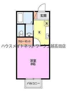 ヴィラ・メテオール【1階】の間取り