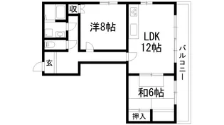 アゼリアコートS棟【1階】の間取り