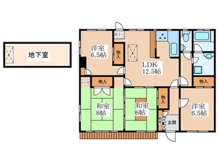 リバーサイド秋葉【1階】の間取り