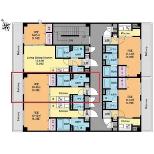 エイペックス旭町【3階】の間取り