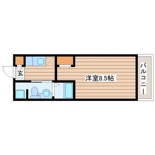 CASA五橋【3階】の間取り