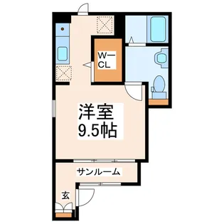メゾン・ド・ルミエール【1階】の間取り