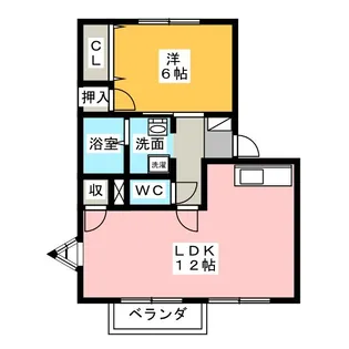 ベル藤和ハイツ(B)【2階】の間取り
