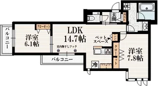 L’s Plus 豊玉南【4階】の間取り