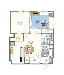 アーバンハウス岩渕【2階】の間取り