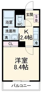 グランメール千本 A棟【1階】の間取り