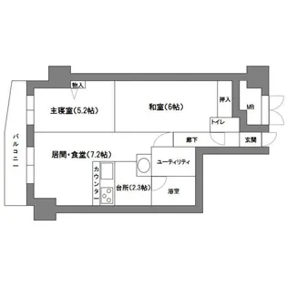 ガーデンハウス南円山III【2階】の間取り