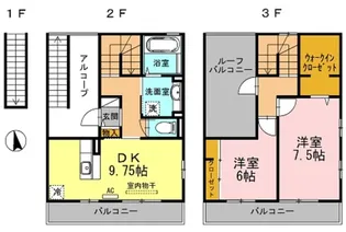 アトリオみなみだいらII【2階】の間取り