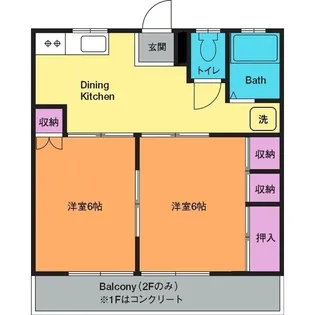 ヴィラガーデン【2階】の間取り