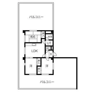 セゾン四日市【8階】の間取り