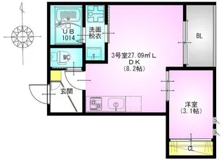REGALEST VIGOR (レガリスト ヴィゴール)【2階】の間取り