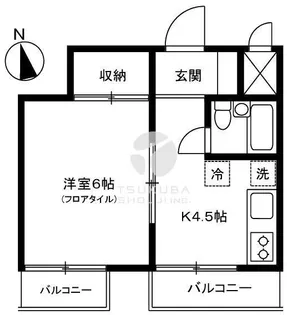 船橋プレイス【4階】の間取り