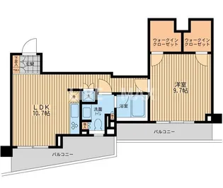 1LDKの間取り画像