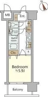 ジオエント福島野田レジデンス【11階】の間取り