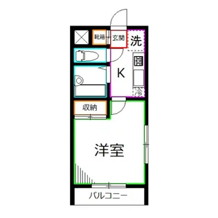アーバン武蔵小金井【6階】の間取り