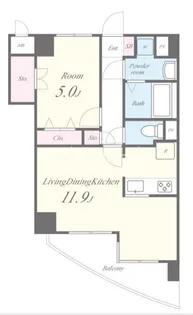 クレール小石川【3階】の間取り