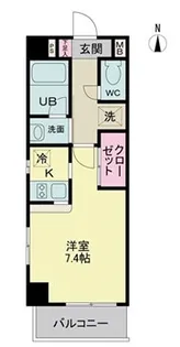 ハイム光明【4階】の間取り
