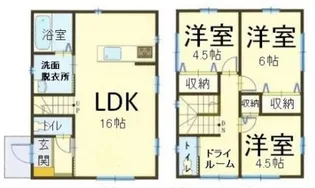 栃木県小山市八幡町2【一戸建】の間取り