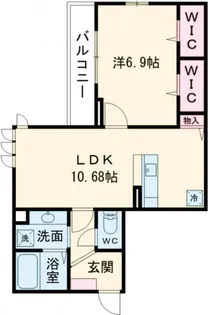 ヴィラルミナス羽根木【2階】の間取り