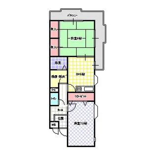 近藤ハイツ1号館【3階】の間取り