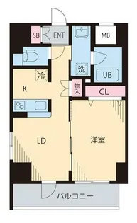 グリーンリーフ西早稲田【4階】の間取り