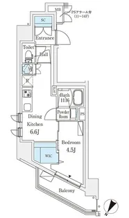 ロイジェント駒込六義園【2階】の間取り