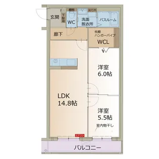 アルバコート【1階】の間取り