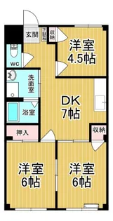 アイショウプラザ【1階】の間取り