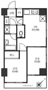 上野毛マンシオン【3階】の間取り