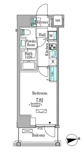 ミリアレジデンス新宿御苑I【11階】の間取り