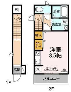 メゾンM&M【2階】の間取り