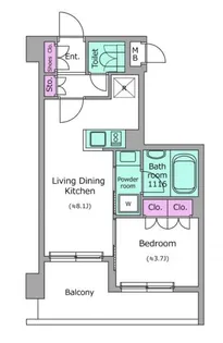 ドゥーエ菊川【2階】の間取り