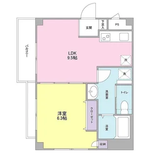 エムズオーラム【1階】の間取り