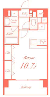 ガーデニア フラッツ【5階】の間取り