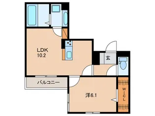 SJ塚本通【2階】の間取り