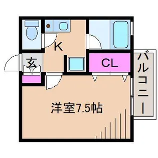 レモンハウスII【2階】の間取り