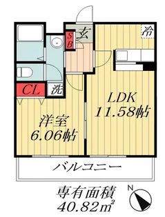 千葉県市川市本行徳【マンション】の間取り