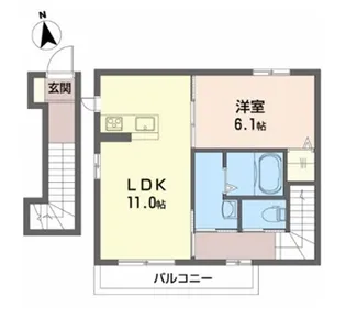 AO【2階】の間取り