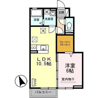 メゾン ルーナ【1階】の間取り