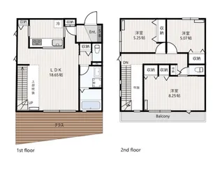 神奈川県川崎市高津区上作延1【一戸建】の間取り