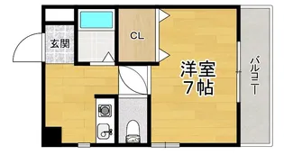 フローレ枚方【3階】の間取り