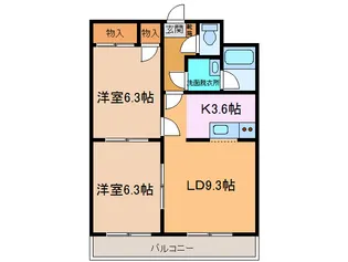 オリエント20E【4階】の間取り