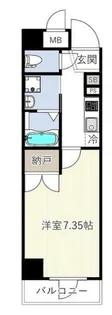東京都江東区冬木【マンション】の間取り