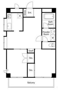 ライブ赤羽【2階】の間取り