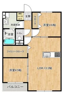 L bloom梅満【1階】の間取り