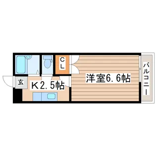 メゾン・ド・フォンテーヌ【2階】の間取り