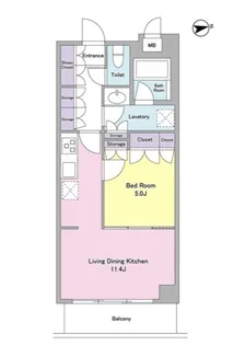 シティカレント代官山【2階】の間取り