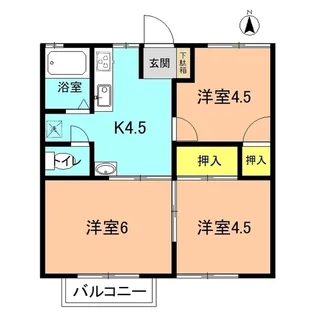コーポ田中【2階】の間取り